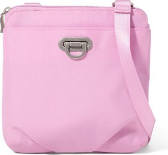 Baggallini Coastal Flip Lock Mini Crossbody in Hibiscus Pink at Nordstrom