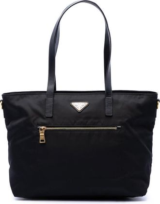Prada Pre-owned Prada Saffiano Trimmed Tessuto Satchel Ladies 61L7WH5I6YFJTIEP
