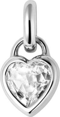 Made by Mary CZ Heart Padlock Charm in Silver at Nordstrom
