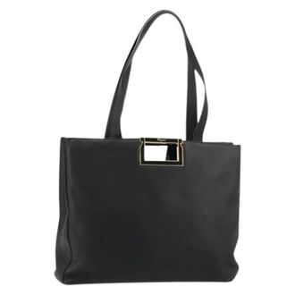 Ferragamo Pre-owned Tote Bags, female, Black, Size: ONE SIZE Pre-owned Tote Bag