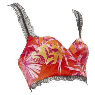 Versace Jungle print bralette