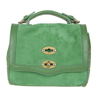 Zanellato Postina Zashmere Baby Messenger Bag - Dames - Handtassen - Groen - ONE Size - Katoen - Tassen