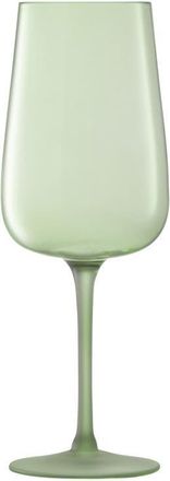 LSA Arc Contrast Set of 4 Flute Glasses in Moss at Nordstrom