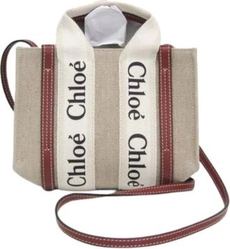 Chlo&eacute; Pre-owned Tote Bags, female, Beige, Size: ONE SIZE Pre-owned Tote Bag