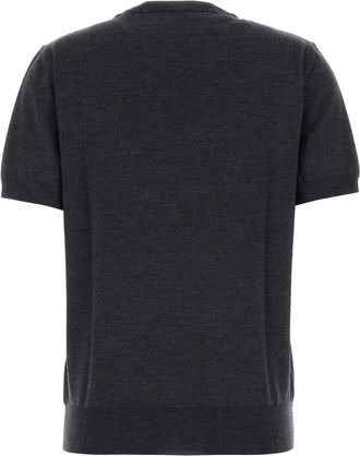 Valentino Garavani Womens Vlogo Sweater Gray