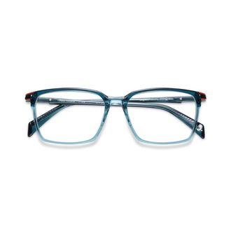 Etnia Barcelona Paul Ricard Rectangular Frame Eyeglasses with Translucent Blue