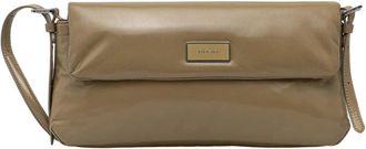 by FAR Puffy Tilda Schoudertas - Dames - Schoudertassen - Beige - ONE Size - Leer - Tassen