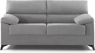 Home Heavenly Home Heavenly - Sof&aacute; Hilton, Estructura De Madera Y Tapizado Antimanchas Desenfundable. Color : 3 Plazas Gris