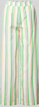 Emily van den Bergh Hose aus Baumwolle im Allover-Look in Offwhite, Gr&ouml;&szlig;e 36