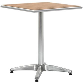 vidaXL tavolo Argento Alluminio e Plastica vidaXL