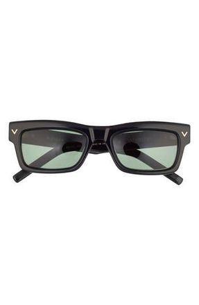 Valentino 53mm Square Sunglasses in Black/Green at Nordstrom Rack