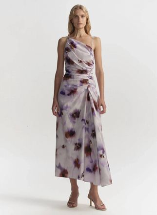 A.L.C. Juno Midi Dress In Lilac Multi
