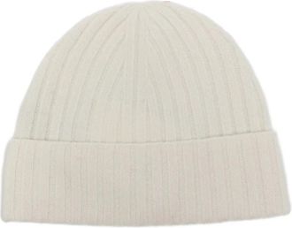 Joseph Ribbed Knit Turn-Up Beanie - Dames - Hoeden - Beige - ONE Size - Accessoires