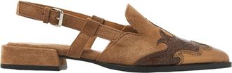 VIA VAI Jazz Vaienna Slingbacks - Dames - Ballerinas - Bruin - 42 EU - Leer - Schoenen