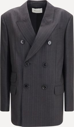 Ami Striped wool double breasted Blazer Female 38