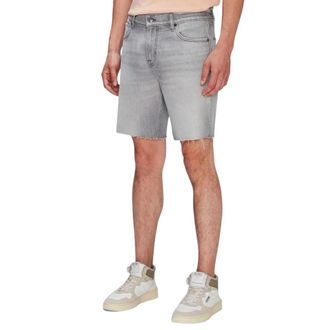 7 For All Mankind Heren, Korte broeken, Grijs, Maat: W38 Denim
