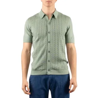 Gran Sasso Heren, Overhemden, Groen, Maat: 2XL