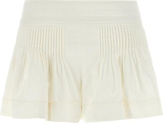 Isabel Marant White Cybila shorts