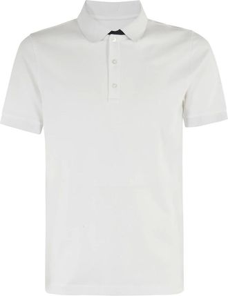 Fay Polo Shirts, male, White, Size: 2XL DB Collar Polo Shirt