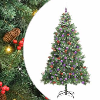 vidaXL &Aacute;rbol De Navidad Artificial Verde 210 Cm Pvc Y Metal Vidaxl