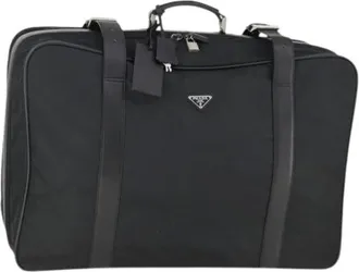 Prada Pre-owned Weekend Bags, female, Black, Size: ONE SIZE Pre-owned Nylon Weekend Bag