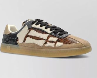 Amiri pacific bones snake low top sneakers