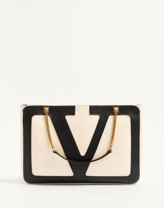 Valentino Garavani Valentino Garavani Viva Superstar Medium Nappa Leather Shopping Bag Wo