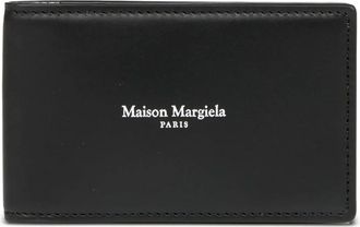 Maison Margiela Logo-print Kaarthouder - Heren - Portefeuilles - Zwart - ONE Size - Leer - Accessoires
