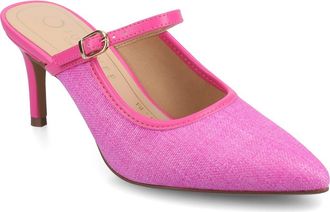 Journee Collection Tiffee Pump in Pink Raffia at Nordstrom Rack, Size 6.5