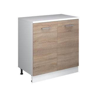 Vicco Armario De Cocina Para Techo Inclinado R-line, Sonoma, 80 Cm Sin Inclinaci&oacute;n Con 2 Puertas, Vicco
