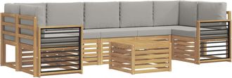 vidaXL Juegos De Sof&aacute;s Madera De Acacia S&oacute;lida Vidaxl
