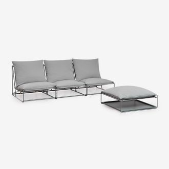 Sklum Sklum - Sof&aacute; Modular De Jard&iacute;n De 3 Piezas Y Puff Convertible Amaro
