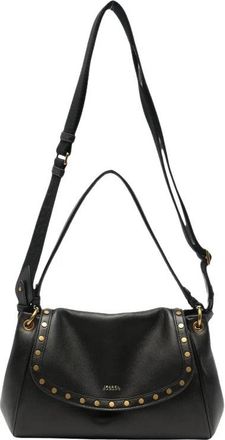 Isabel Marant Chany M Leren Tas - Dames - Schoudertassen - Zwart - ONE Size - Leer - Tassen