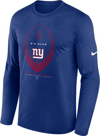 Nike New York Giants Legend Icon Nike Mens Dri-FIT NFL Long-Sleeve T-Shirt in Blue | NKHT4EW8I-NDB