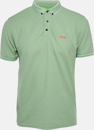 HUGO BOSS Boss By Hugo Boss Green Mesh Jersey Polo T-Shirt