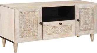 vidaXL TV Units with Drawer White 105 x 33 x 46 cm Engineered wood vidaXL