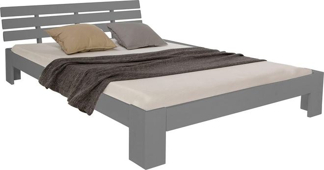Produktbild von VidaXL Kiefernholz Massiv Bettgestell Holzbett Futonbett Bett Doppelbett Massivholzbett Bettrahmen Lattenrost Schlafzimmerbett Weiß 160x200cm