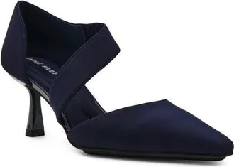 Anne Klein Cerys Pump in Navy Stretch at Nordstrom, Size 8.5