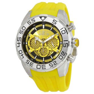 Invicta Speedway Chronograph Yellow Dial Mens Watch 26298