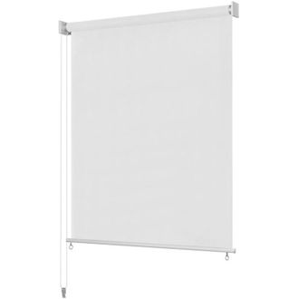 vidaXL Persiana Enrollable De Exterior 400x230 Cm Blanca Vidaxl