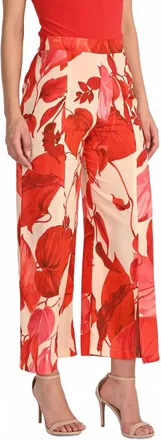 Frank Lyman Design Lyman Pant In Red/beige