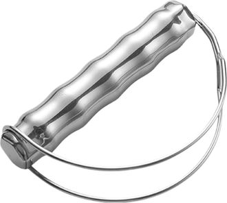 Generic Stainless Steel Grocery Lifter For Shopping, Multipurpose Use Anywhere, 12.5x7.8cm, Grocery Bag Carrier Handle, P-lastic Bag Holder, Compact & Travel-