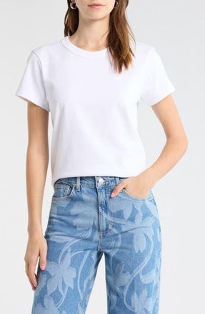 Rails Crewneck Cotton T-Shirt in White at Nordstrom, Size Xx-Large