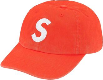SUPREME Pigment Print S Logo 6-Panel Orange White SUP-FW22-1017