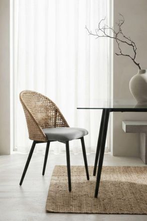 Regalos Miguel Sillas Comedor - Silla De Rat&aacute;n Torsa - Gris Oscuro