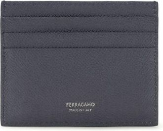 Ferragamo Mens Blue Calf Leather Bos Taurus Wallet