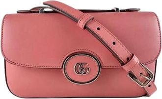 Gucci Pre-owned Vintage Schoudertas - Dames - Vintage Schoudertas - Roze - ONE Size - Leer - Vintage