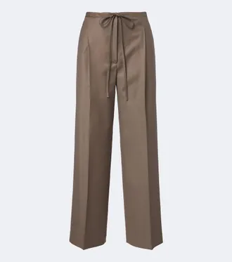 R&oacute;he R&oacute;he Pleated virgin wool wide-leg pants