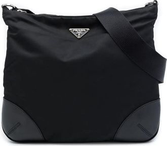 Prada Pre-owned Prada Leather Trimmed Tessuto Zip Top Crossbody Ladies ISBNHKEWS891DMU0