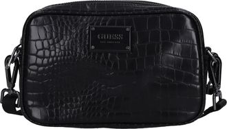 Guess Faux Leather Crossbody Bag - Heren - Schoudertassen - Zwart - ONE Size - Leer - Tassen